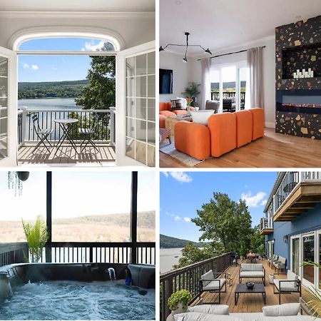Lakeview House - Hot Tub - Firepit - Stunning Views - Spacious Deck - Cozy Living Room - Bar Greenwood Lake Exterior foto
